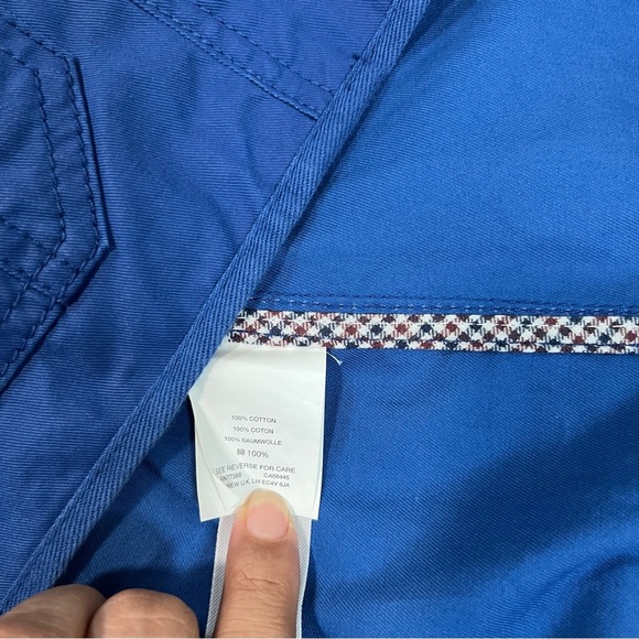 J. Crew Blue Utility Jacket with Gold Buttons - Picture 6 of 9